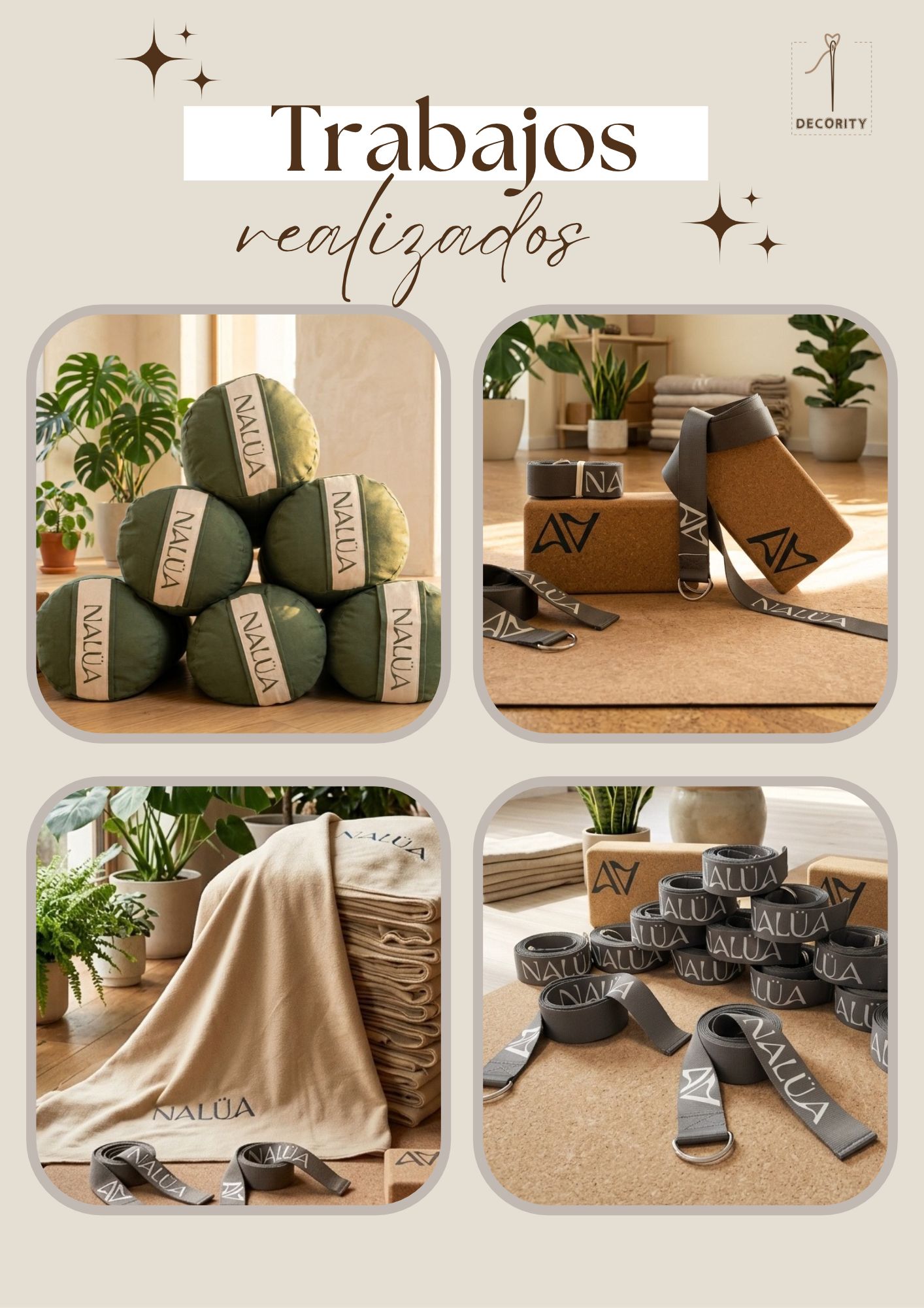Personalizado, bloques de corcho, mantas, cintos